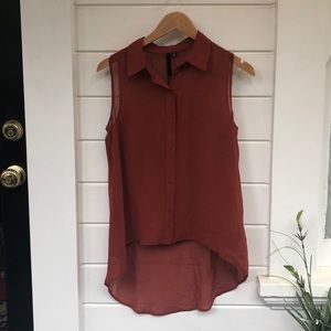 Bellatrix High Low Silk Blouse